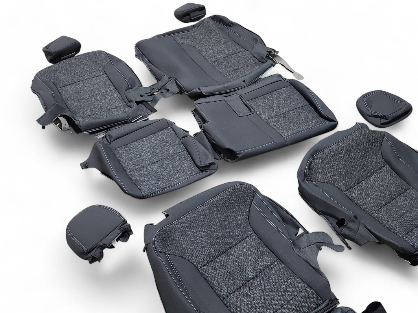 2024-2025 Chevy Traverse Jet Black / Gideon Factory Seat Covers 7 Pass OEM GM