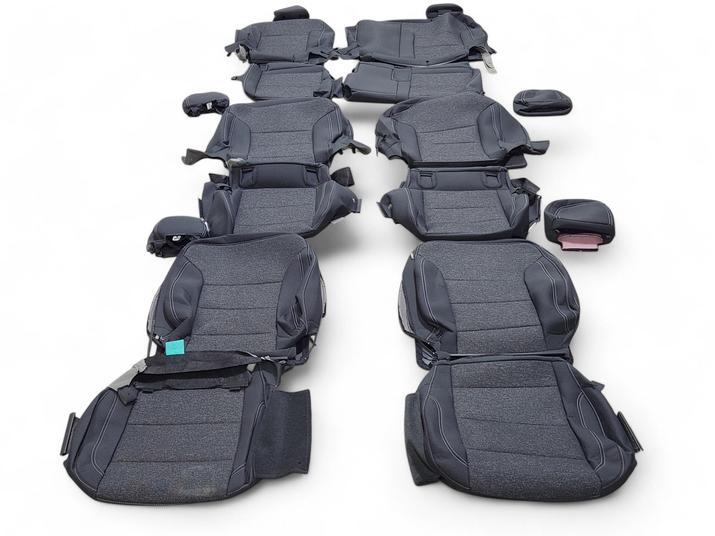 2024-2025 Chevy Traverse Jet Black / Gideon Factory Seat Covers 7 Pass OEM GM