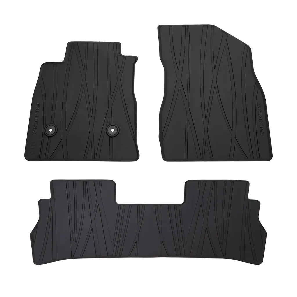 2024-2026 Buick Envista Black Front Rear All Weather Floor Mats OEM GM
