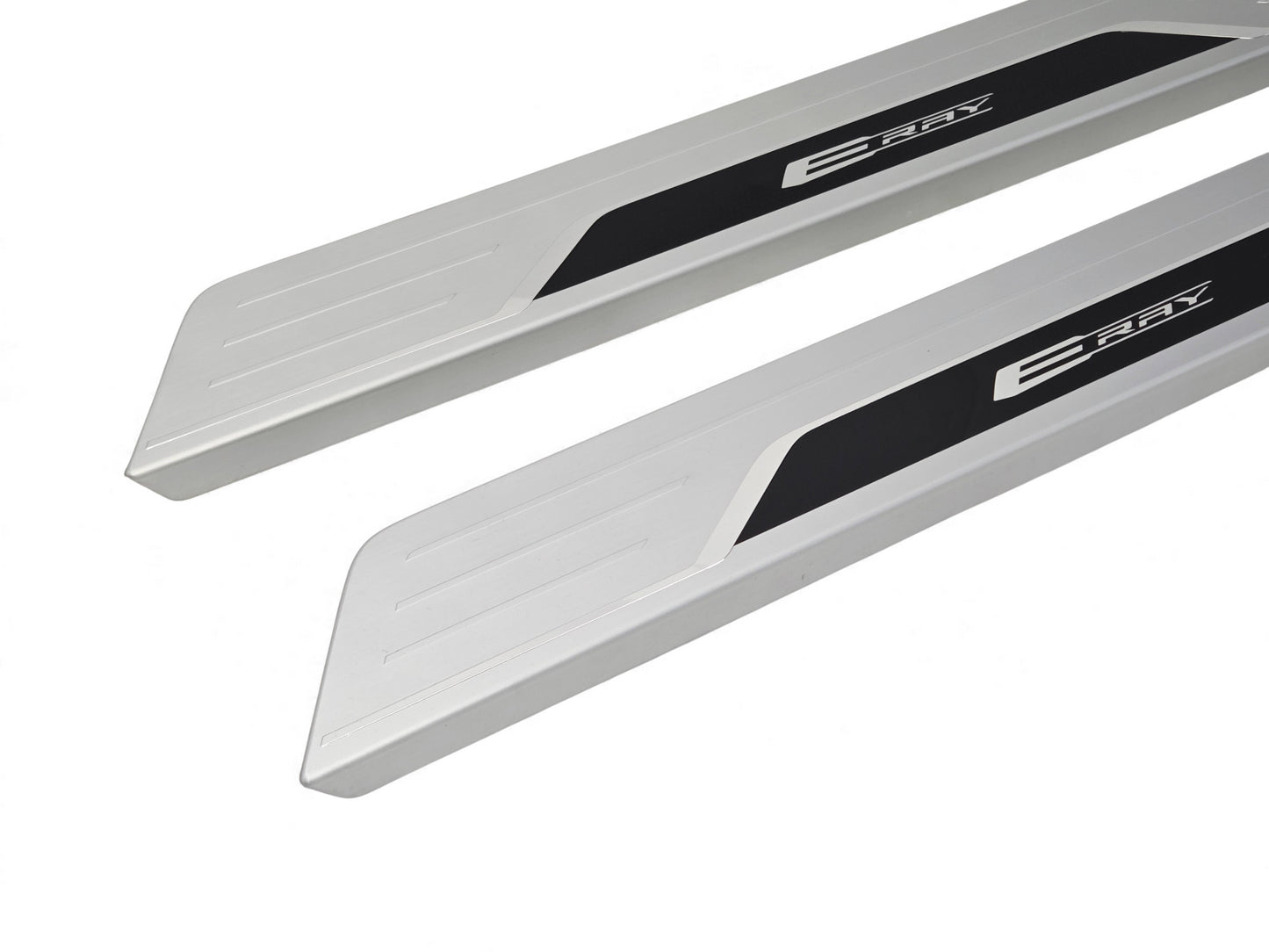 2024-2026 Corvette C8 ERay E-Ray Door Sill Scuff Entry Plates OEM GM