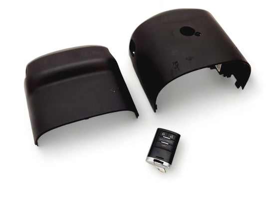 2014-2019 Chevy Corvette C7 Jet Black Steering Column Cover w/ Key OEM GM 1