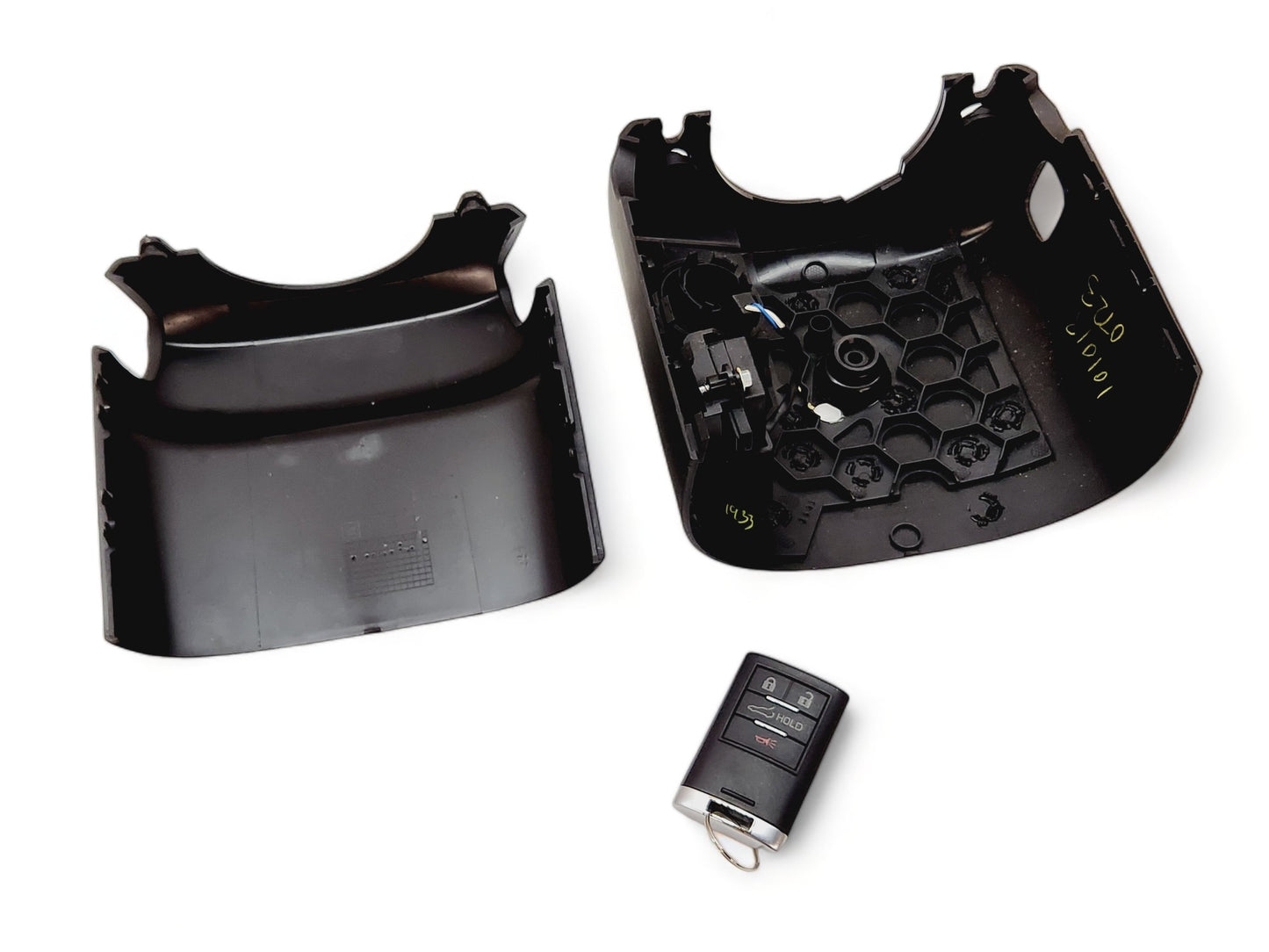 2014-2019 Chevy Corvette C7 Jet Black Steering Column Cover w/ Key OEM GM 2