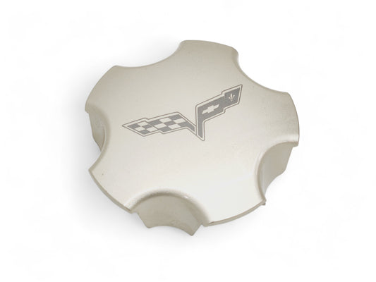 2005-2007 Chevy Corvette C6 Wheel Center Cap Warm Nickle OEM GM 9594652