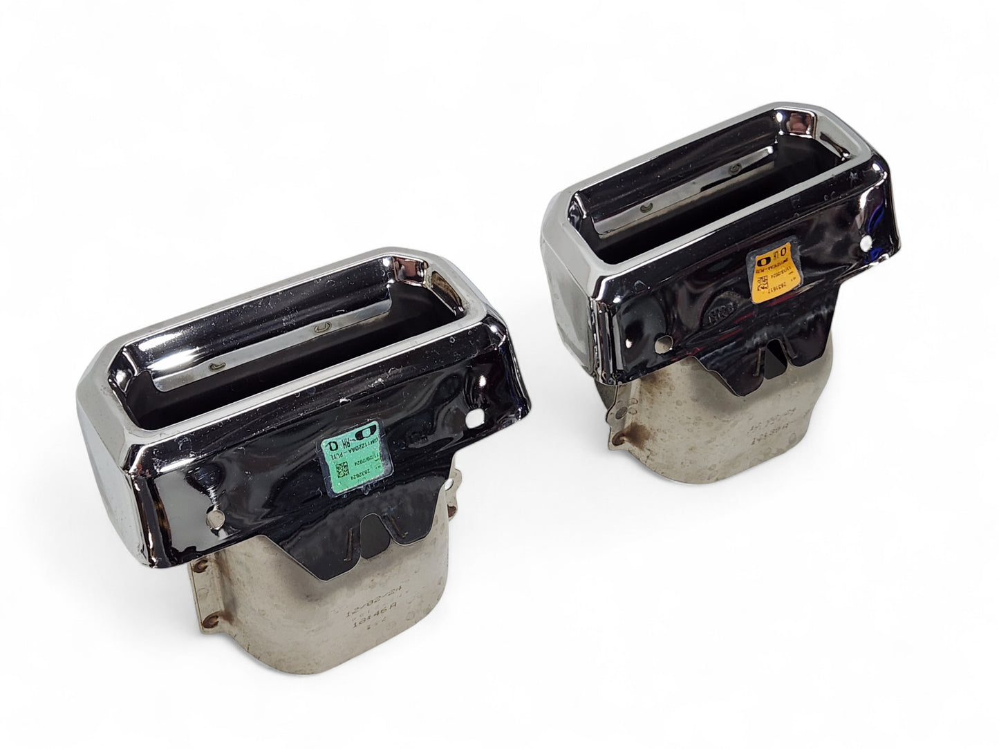 2019-2025 Chevy Silverado GMC Sierra Exhaust Bezel Chrome Tips OEM GM