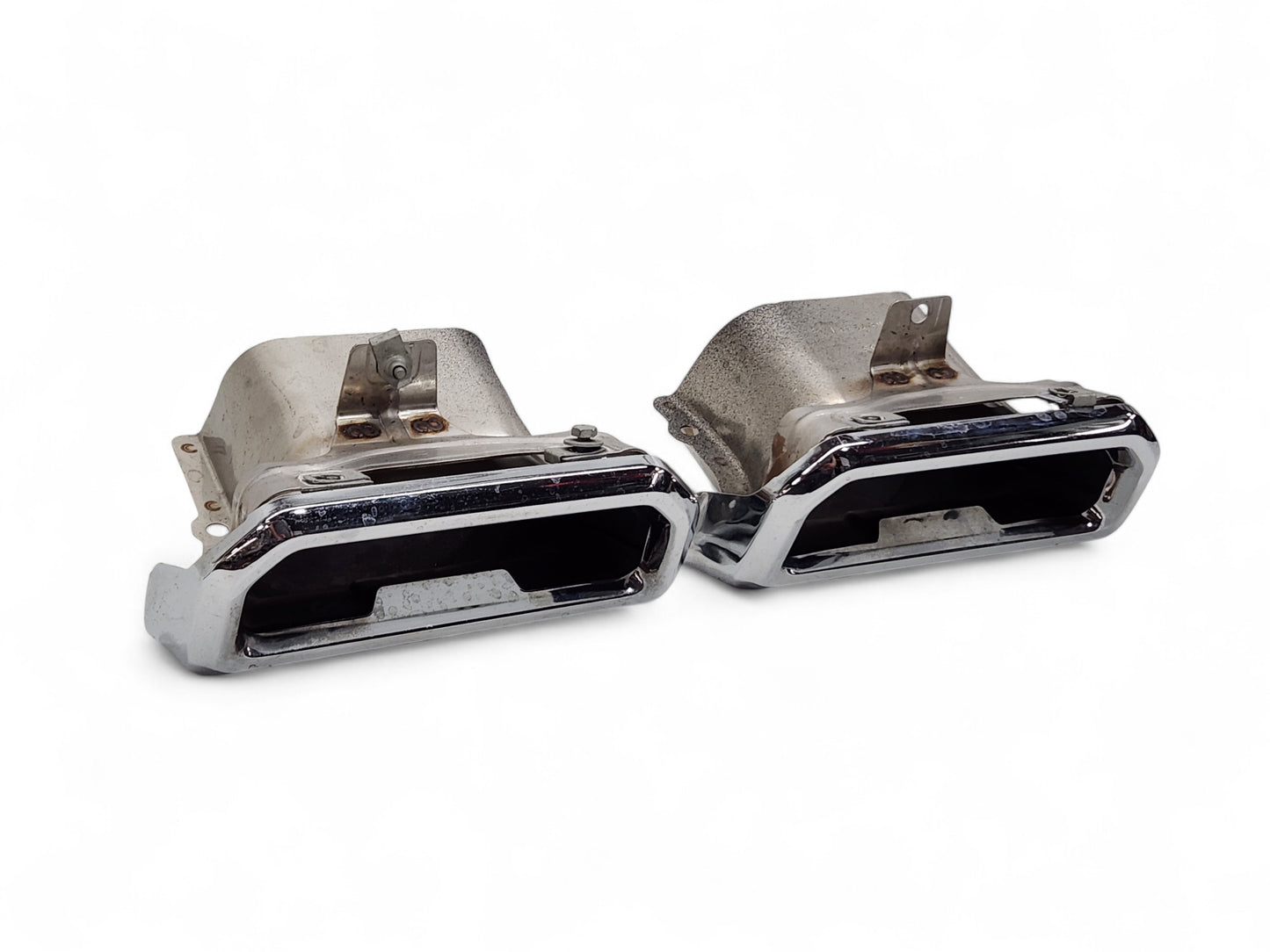 2019-2025 Chevy Silverado GMC Sierra Exhaust Bezel Chrome Tips OEM GM