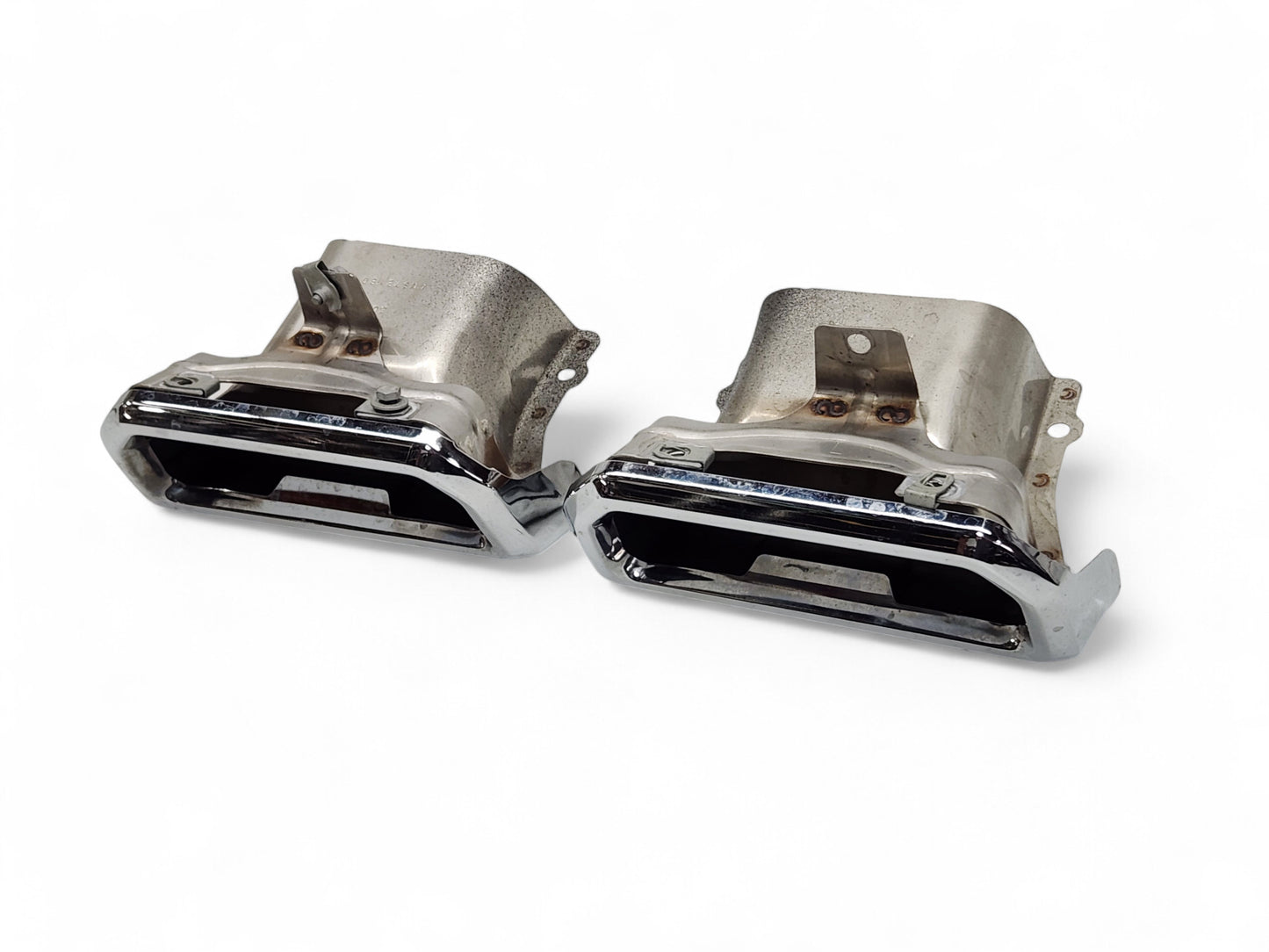 2019-2025 Chevy Silverado GMC Sierra Exhaust Bezel Chrome Tips OEM GM