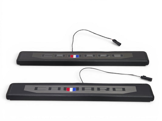 2016-2024 Chevrolet Camaro Coupe Illuminated Door Sill Plates 84127637 *READ*