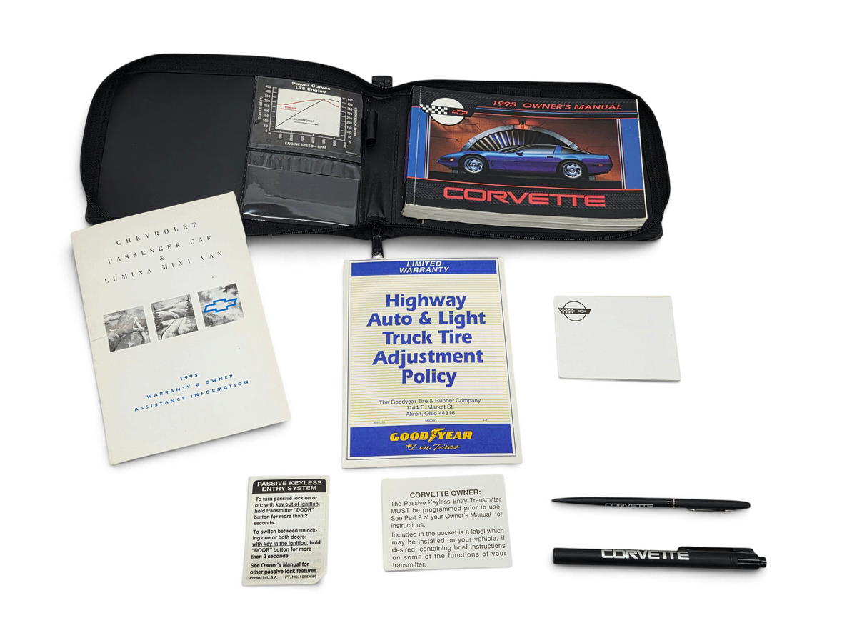 1995 Chevy Corvette C4 ZR1 Owners Manual Guide Book Portfolio Kit OEM GM