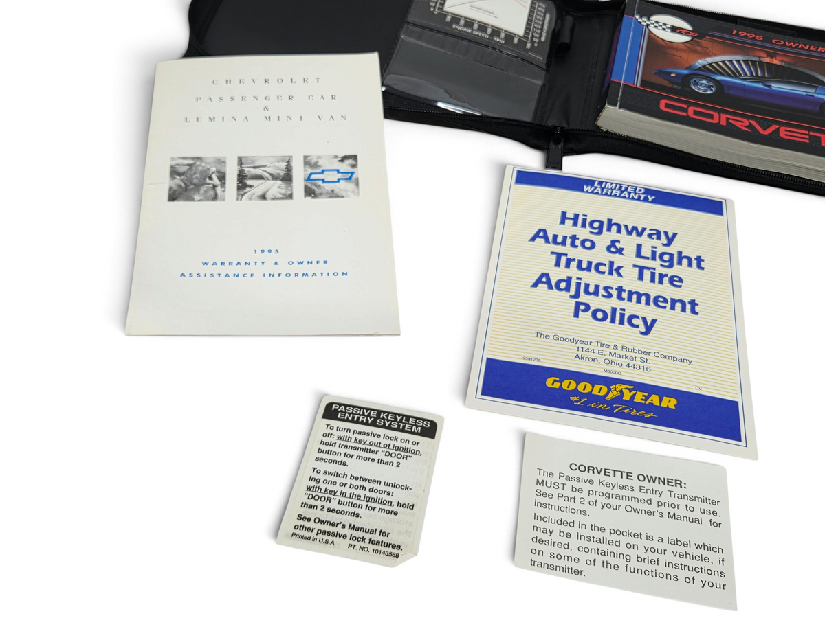 1995 Chevy Corvette C4 ZR1 Owners Manual Guide Book Portfolio Kit OEM GM