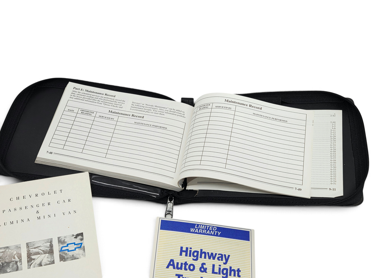 1995 Chevy Corvette C4 ZR1 Owners Manual Guide Book Portfolio Kit OEM GM