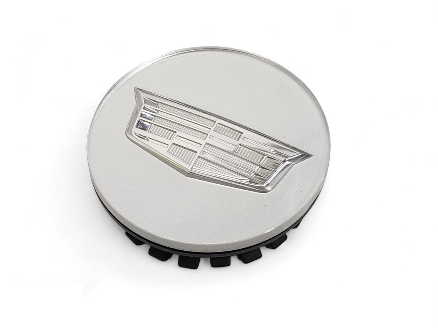 2 5/8" Cadillac ATS CTS SRX XTS Silver Center Cap OEM GM 23156594 - Set of 4