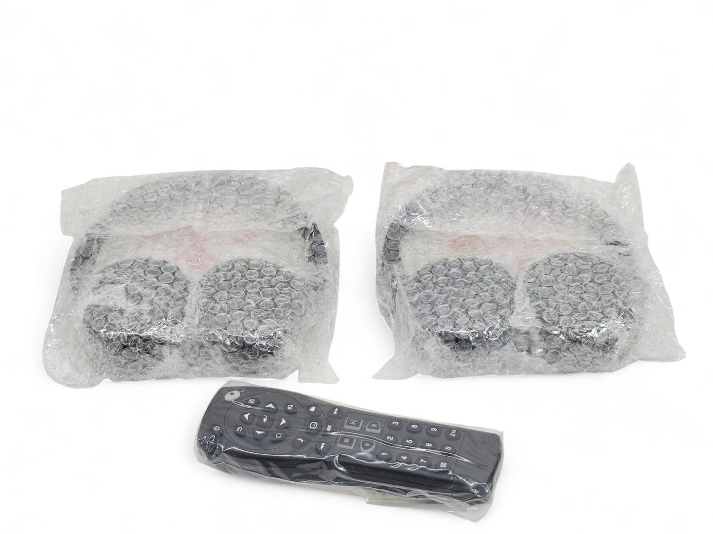 2 OEM GM 2 Channel IR Fold Flat Headphones Headset with DVD Remote TV Rear