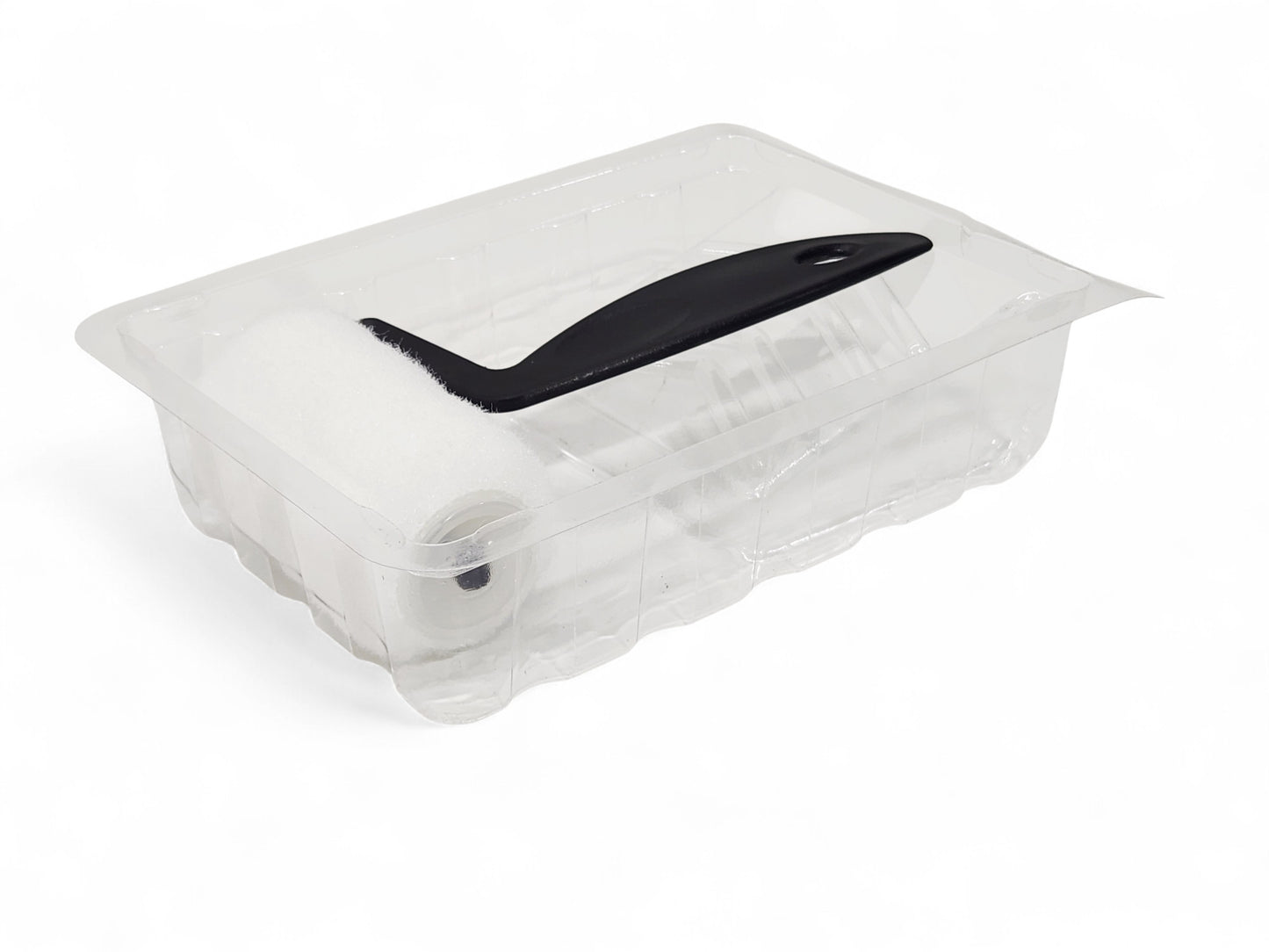 3 in. x 1/4 in nap Tiny Trim Shed Resistant White Woven Mini Paint Roller Kit - 6 Kits