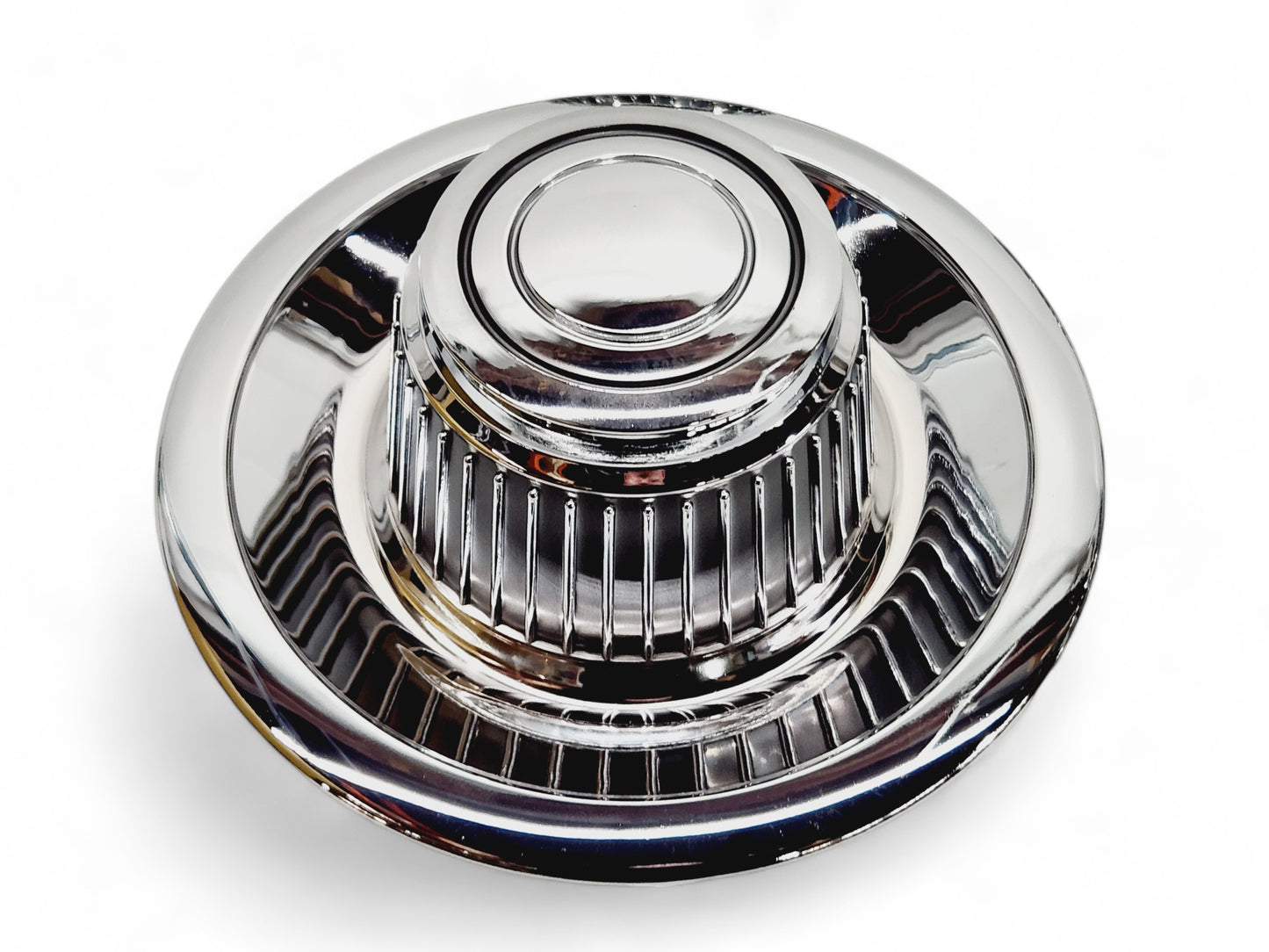 4x Vision Wheel Rim Center Hub Caps Derby Chrome Short 54.3mm H 231.8mm OD