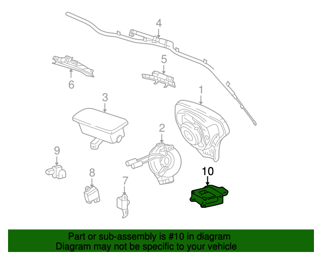2003-2004 Pontiac Vibe Front Control Module OEM GM 19205561