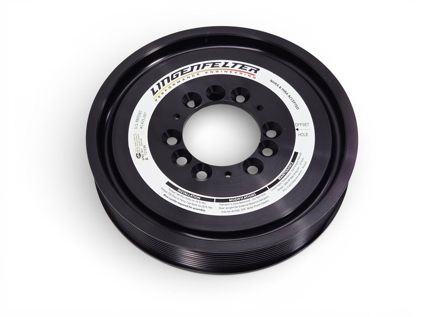 8.5" 10 Rib Super Damper Harmonic Balancer Alum Shell