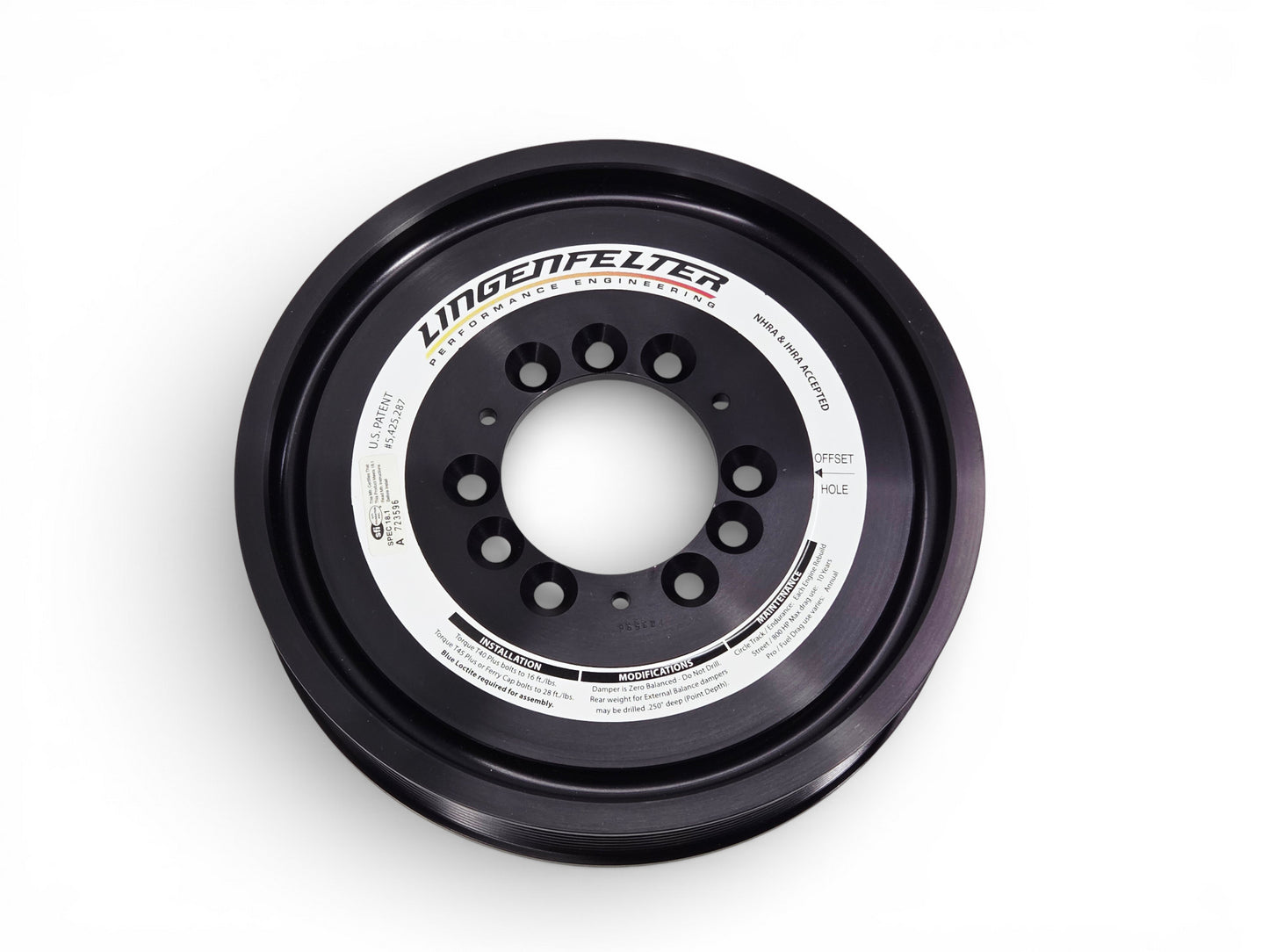 8.5" 10 Rib Super Damper Harmonic Balancer Alum Shell