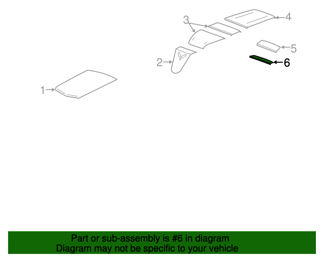 2017-2019 Chevy Corvette C7 Blue My Mind Decklid Decal OEM GM 84030359