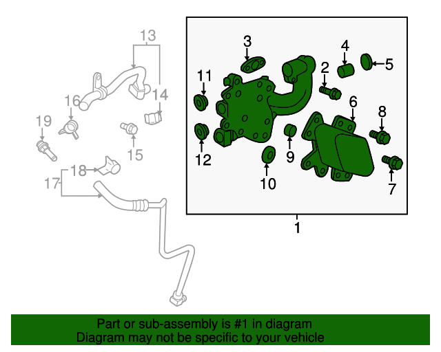 20152019 Camaro CTSV LS3 LSA Engine Oil Cooler OEM GM 12606576 Send