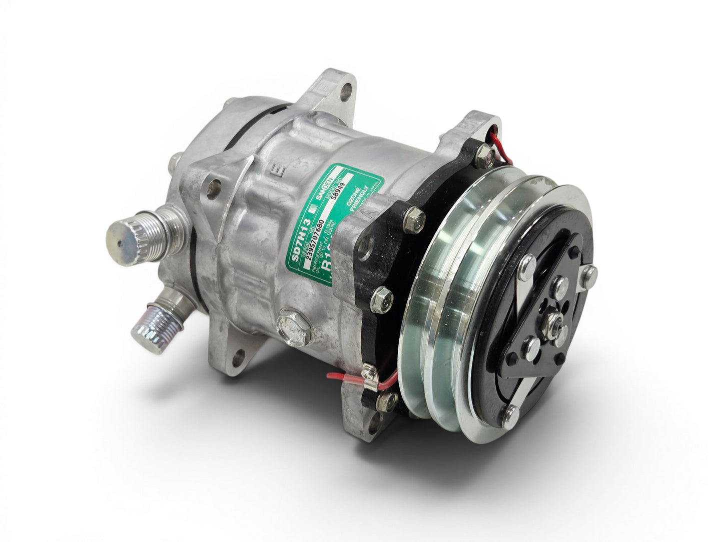 A/C Air Conditioning Compressor R134A Dual V Belt Sanden S8949 SD7H13