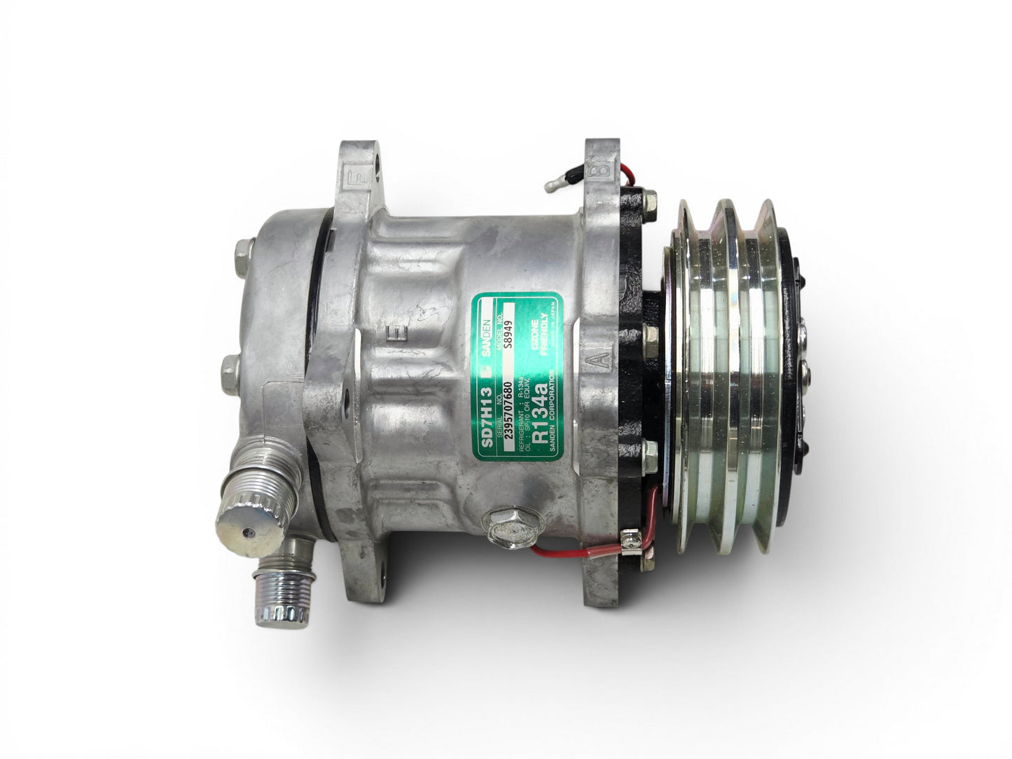 A/C Air Conditioning Compressor R134A Dual V Belt Sanden S8949 SD7H13