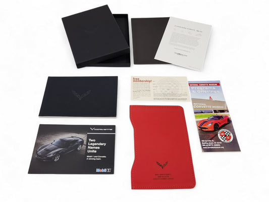 C7 Corvette Welcome to the Team Package Kit with Adrenaline Red Leather Sleeve