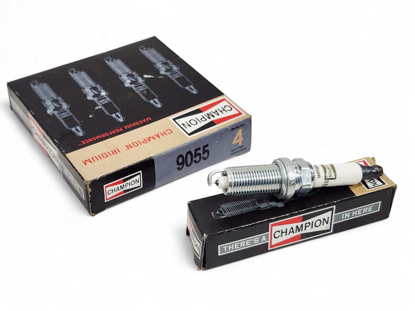 Champion 9055 Iridium Spark Plugs (4 Pack)
