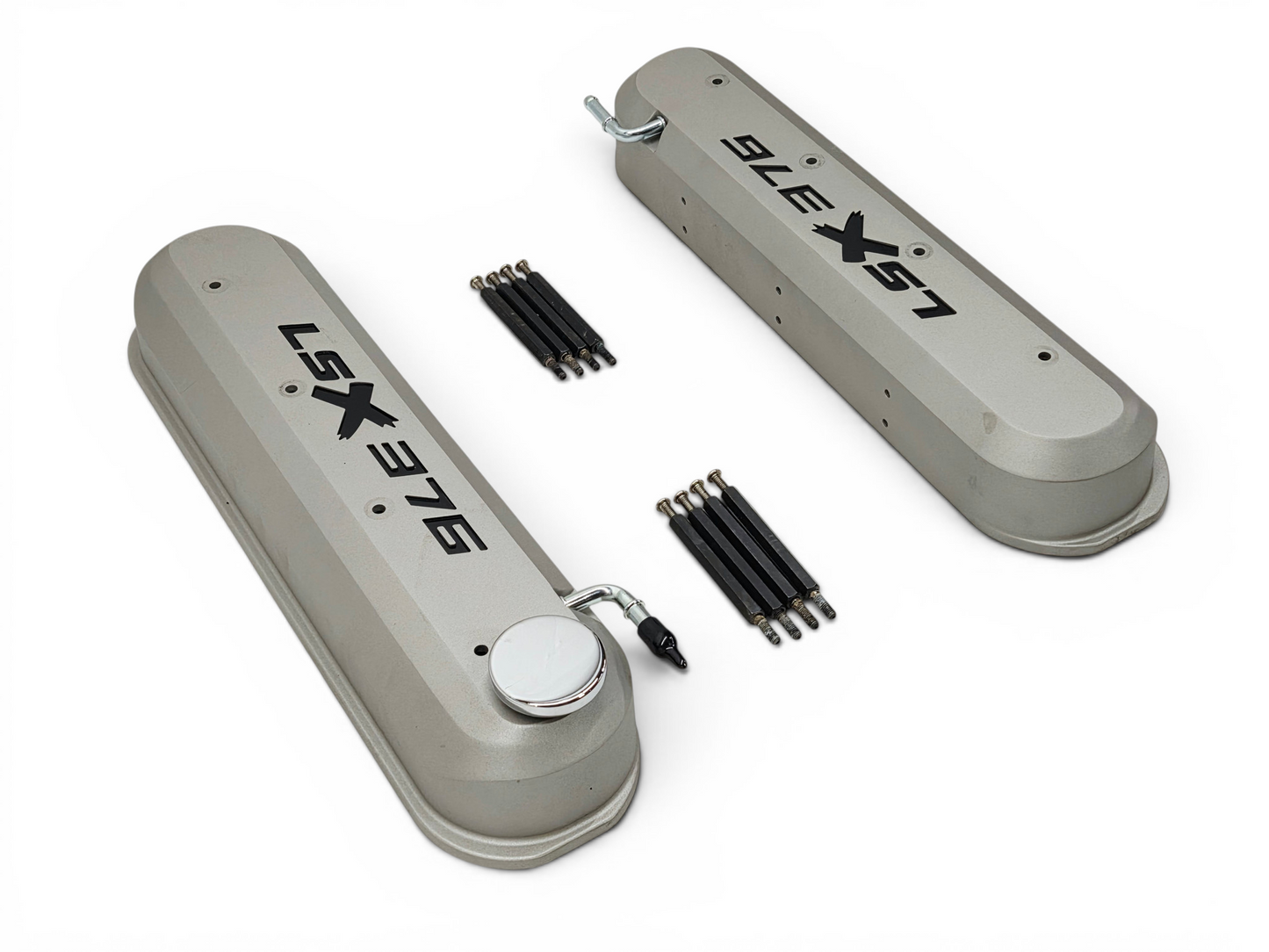 Chevy GM Performance LSX 376 Valve Covers Silver Fits Tall Rockers