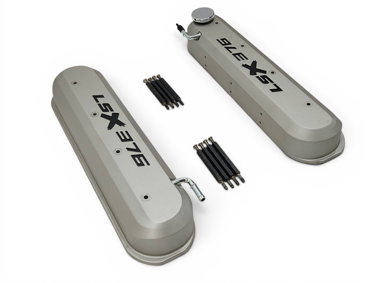 Chevy GM Performance LSX 376 Valve Covers Silver Fits Tall Rockers