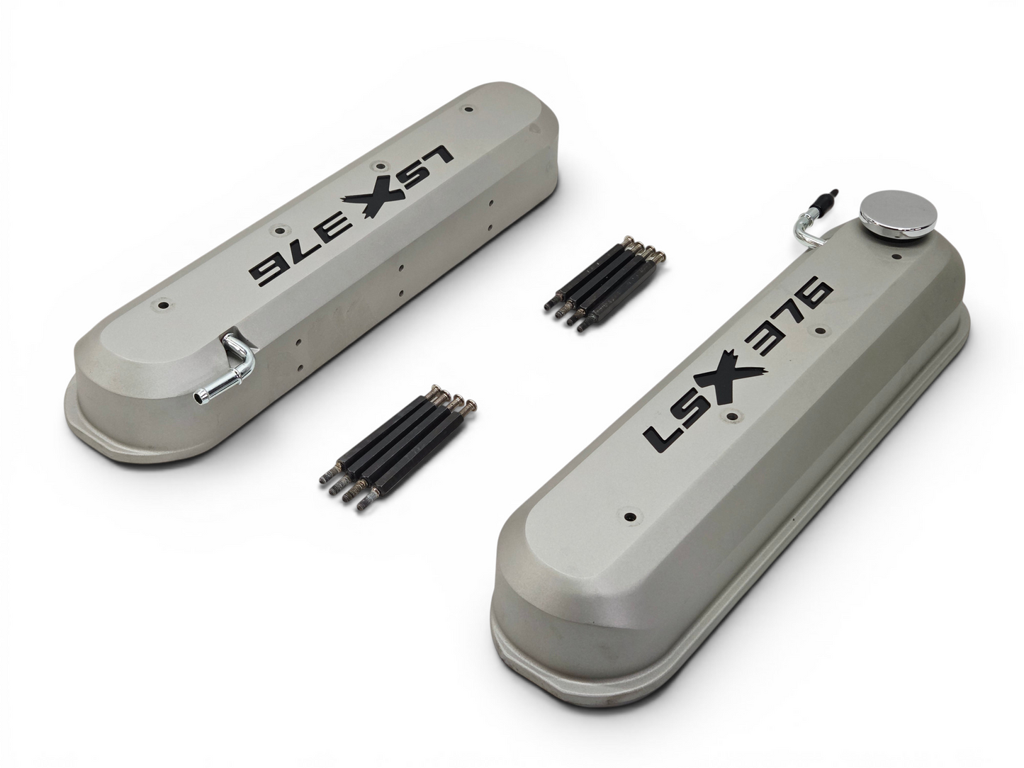 Chevy GM Performance LSX 376 Valve Covers Silver Fits Tall Rockers