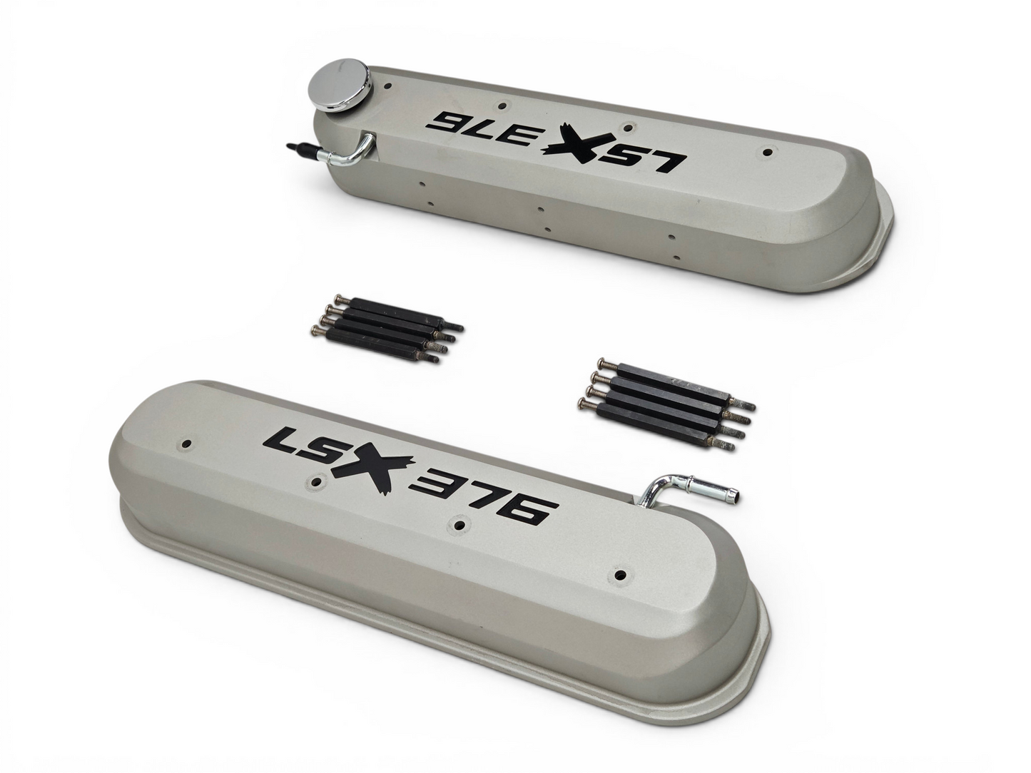 Chevy GM Performance LSX 376 Valve Covers Silver Fits Tall Rockers