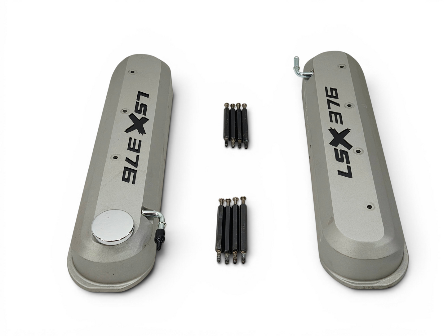 Chevy GM Performance LSX 376 Valve Covers Silver Fits Tall Rockers