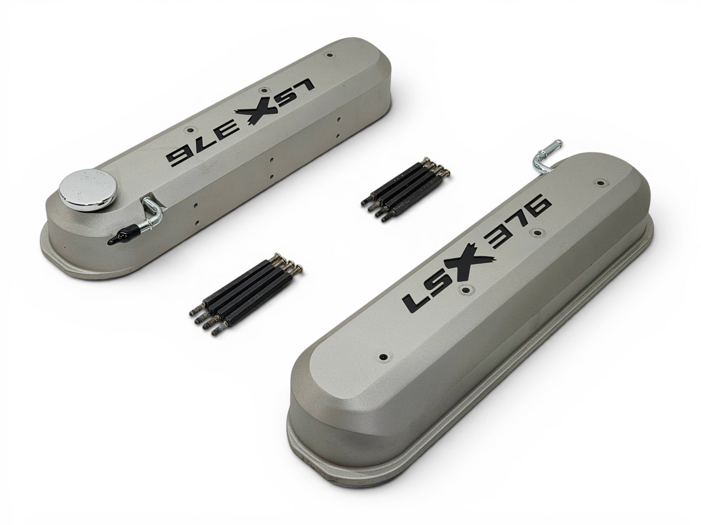 Chevy GM Performance LSX 376 Valve Covers Silver Fits Tall Rockers