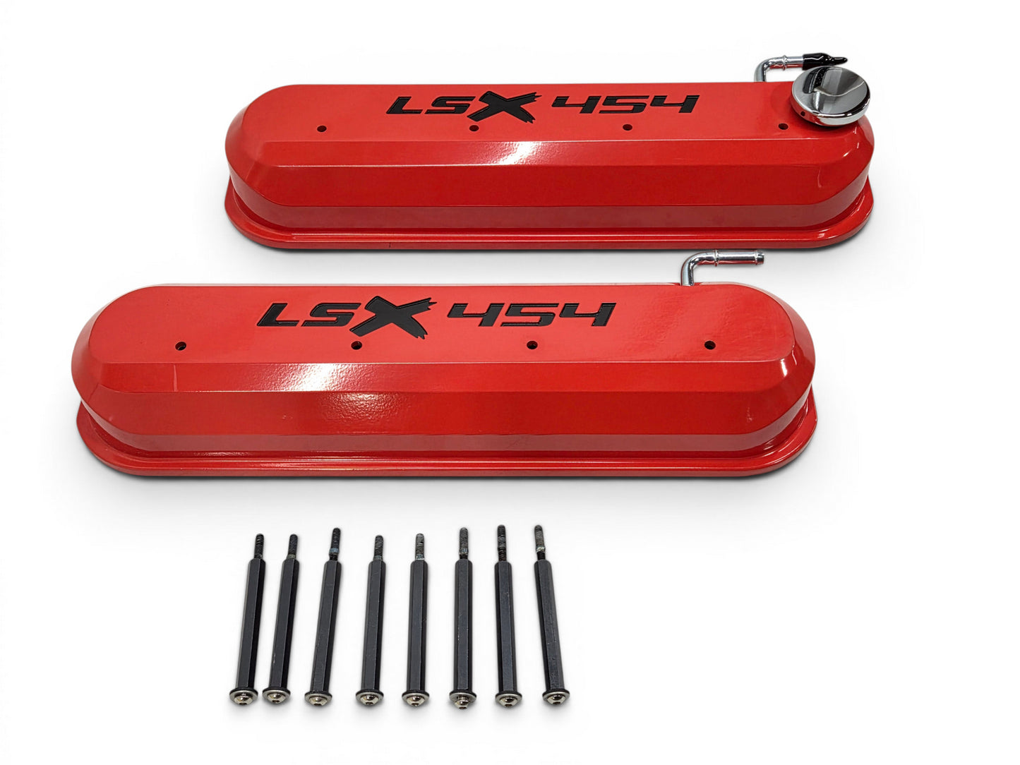 Chevy GM Performance LSX 454 Valve Covers Orange Fits Tall Rockers