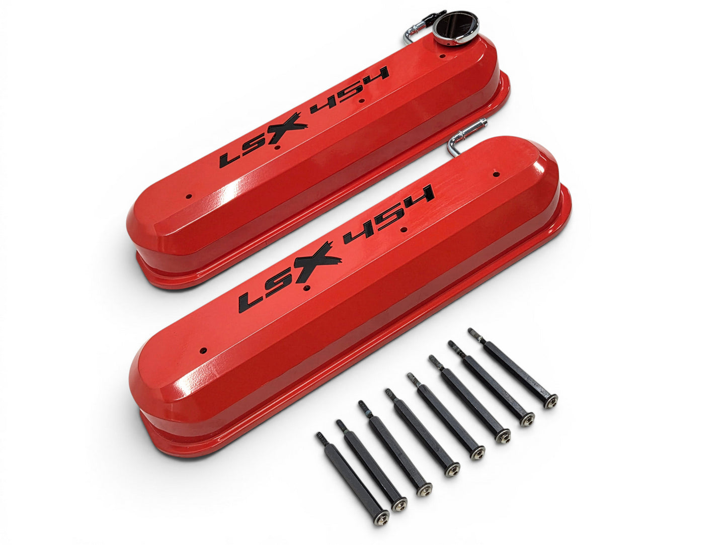 Chevy GM Performance LSX 454 Valve Covers Orange Fits Tall Rockers