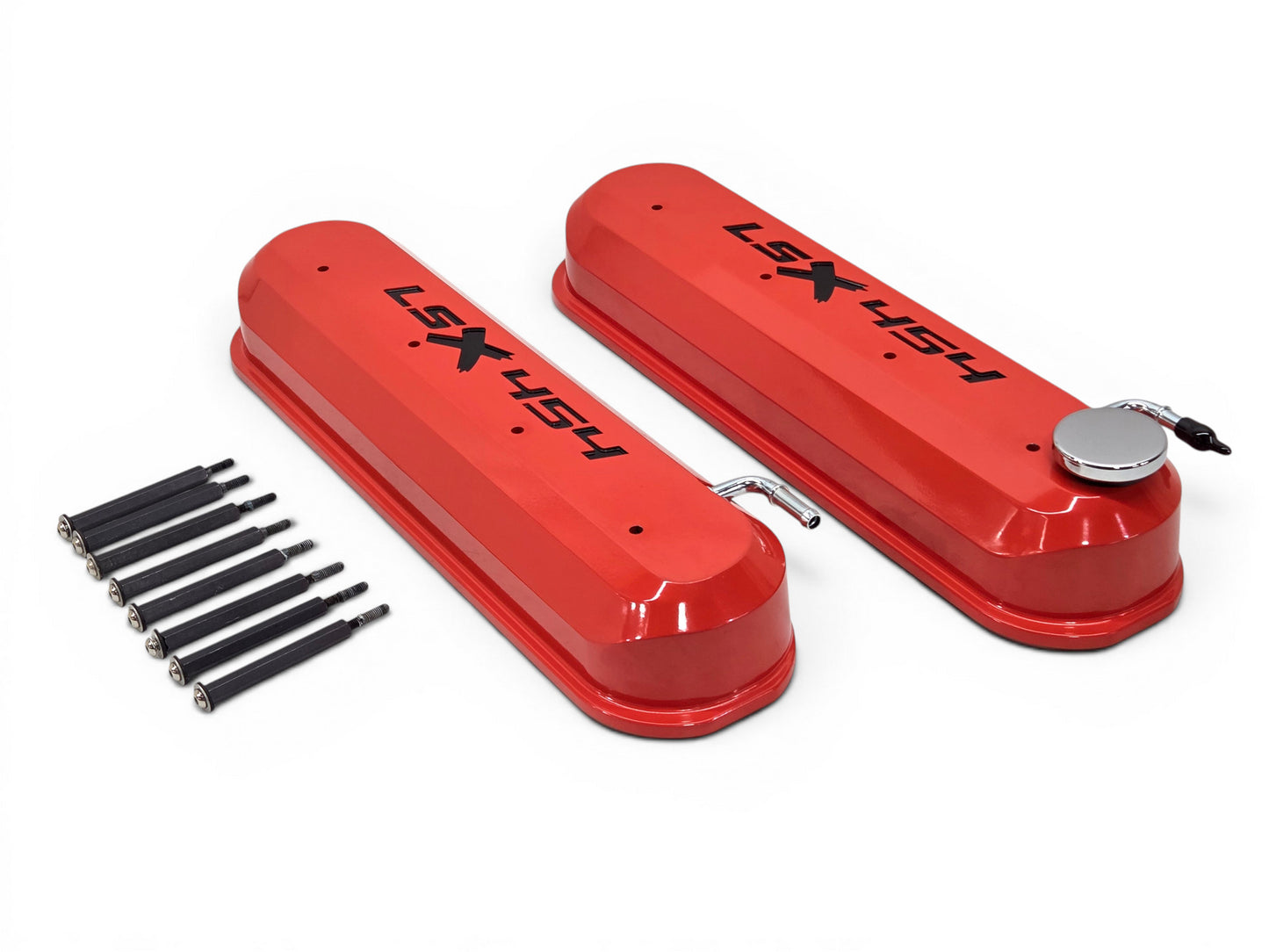 Chevy GM Performance LSX 454 Valve Covers Orange Fits Tall Rockers