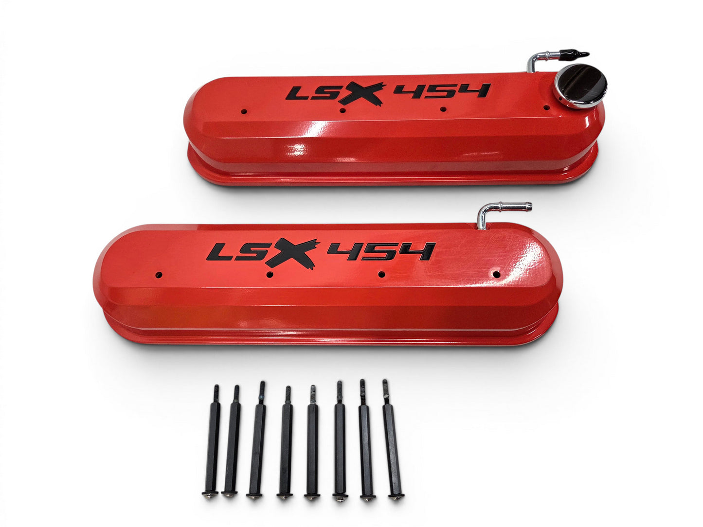 Chevy GM Performance LSX 454 Valve Covers Orange Fits Tall Rockers