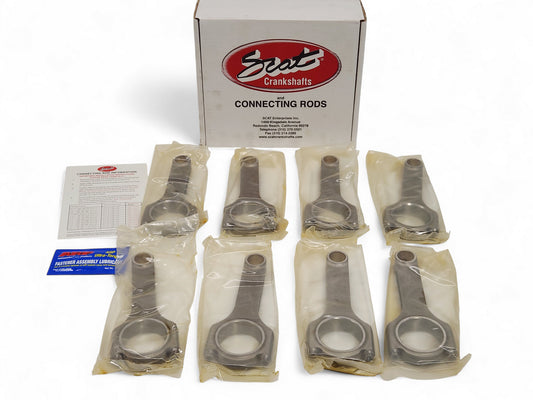 Chevy LS1 Scat Pro Sport H-Beam Connecting Rods 6.100 2.100 Pin ARP Bolts