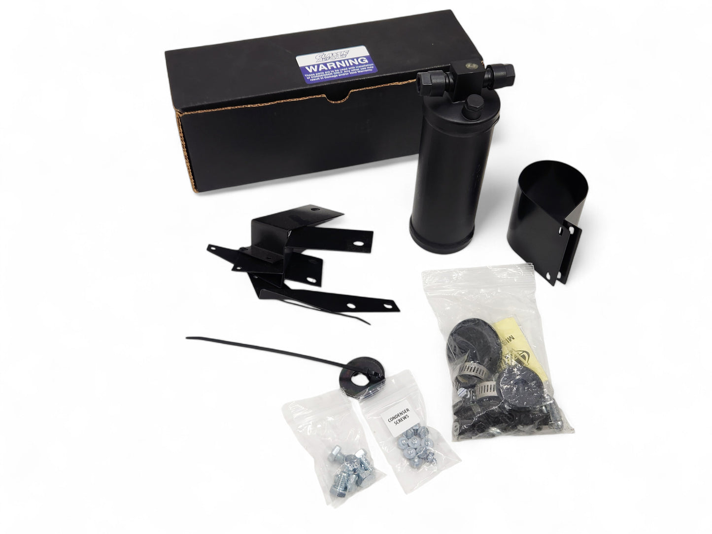 Classic Auto Air 8 Inch Standard Air Conditioning Accumulator Drier with Bracket