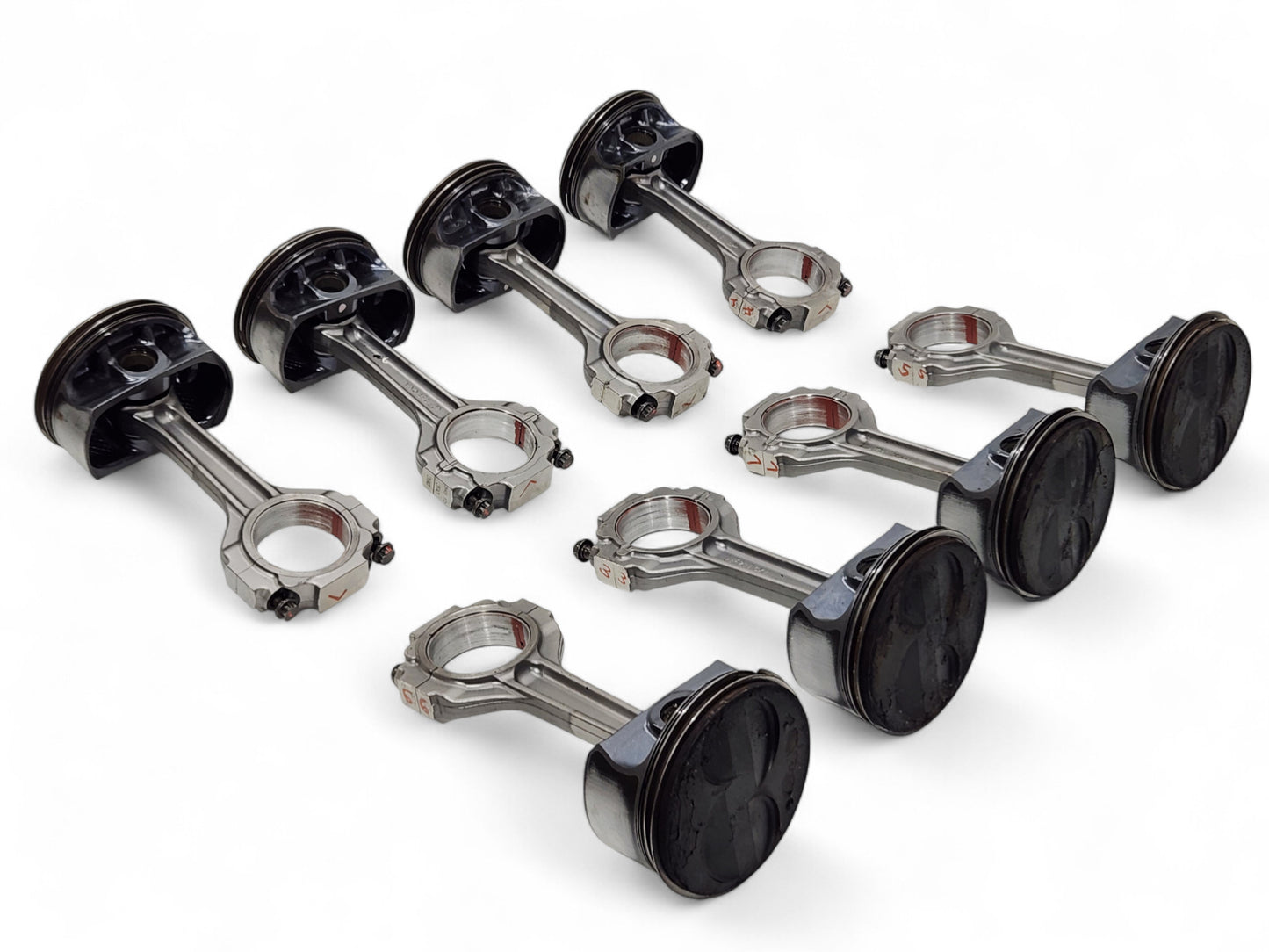 Corvette C6 Z06 LS7 7.0L Titanium Connecting Rods with Pistons Thrust Wear