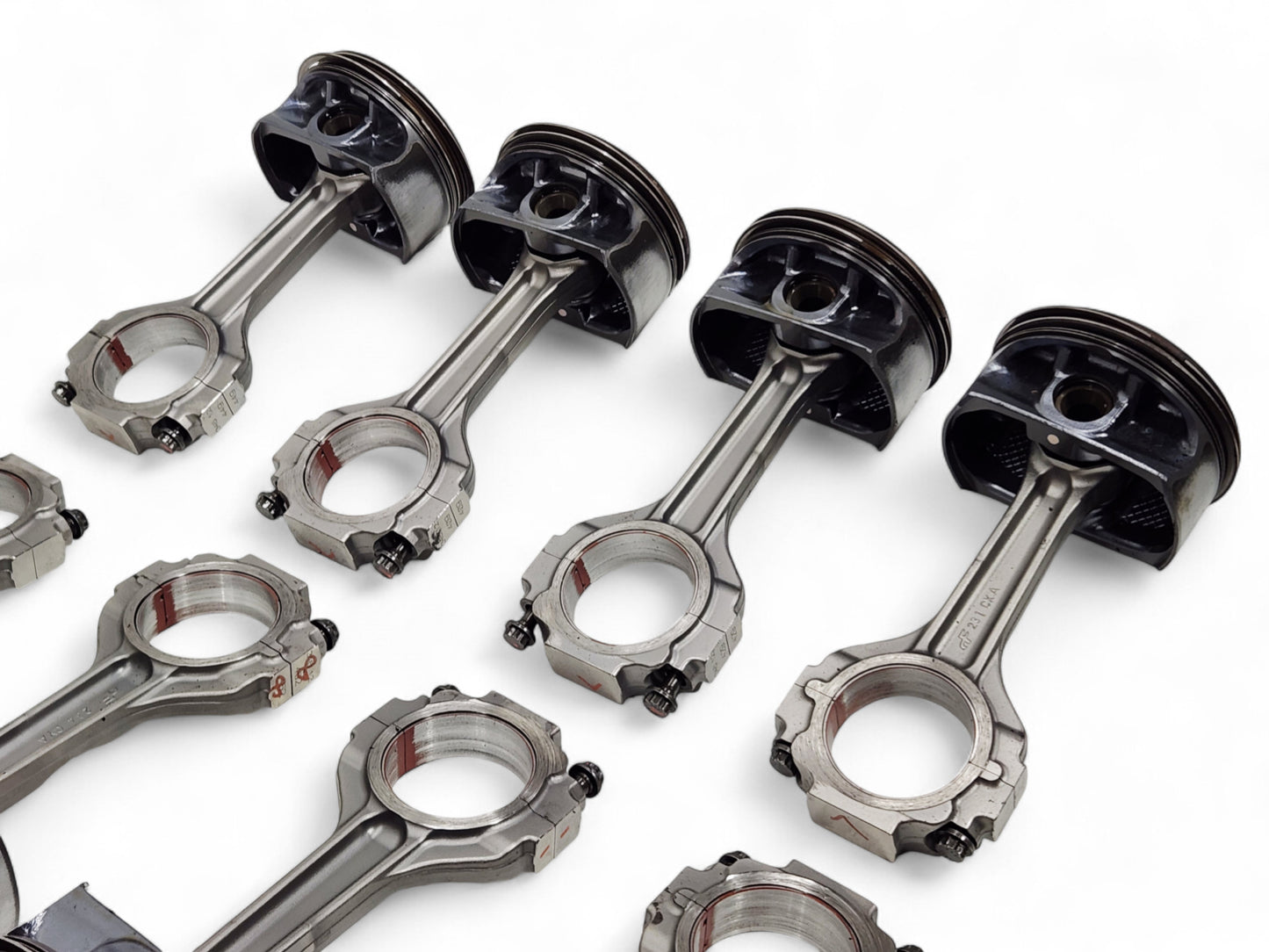 Corvette C6 Z06 LS7 7.0L Titanium Connecting Rods with Pistons Thrust Wear