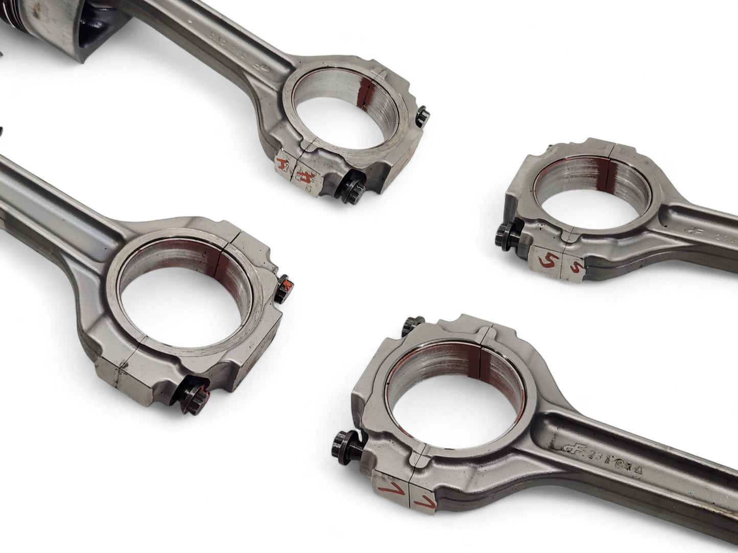 Corvette C6 Z06 LS7 7.0L Titanium Connecting Rods with Pistons Thrust Wear