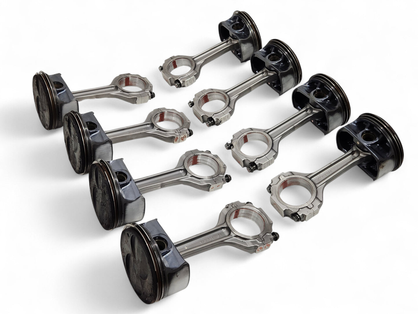 Corvette C6 Z06 LS7 7.0L Titanium Connecting Rods with Pistons Thrust Wear