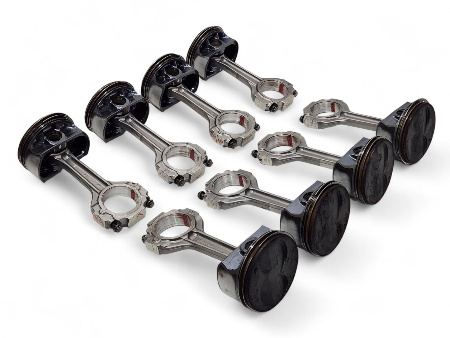 Corvette C6 Z06 LS7 7.0L Titanium Connecting Rods with Pistons Thrust Wear