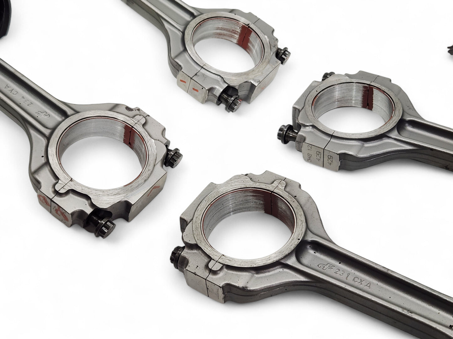 Corvette C6 Z06 LS7 7.0L Titanium Connecting Rods with Pistons Thrust Wear