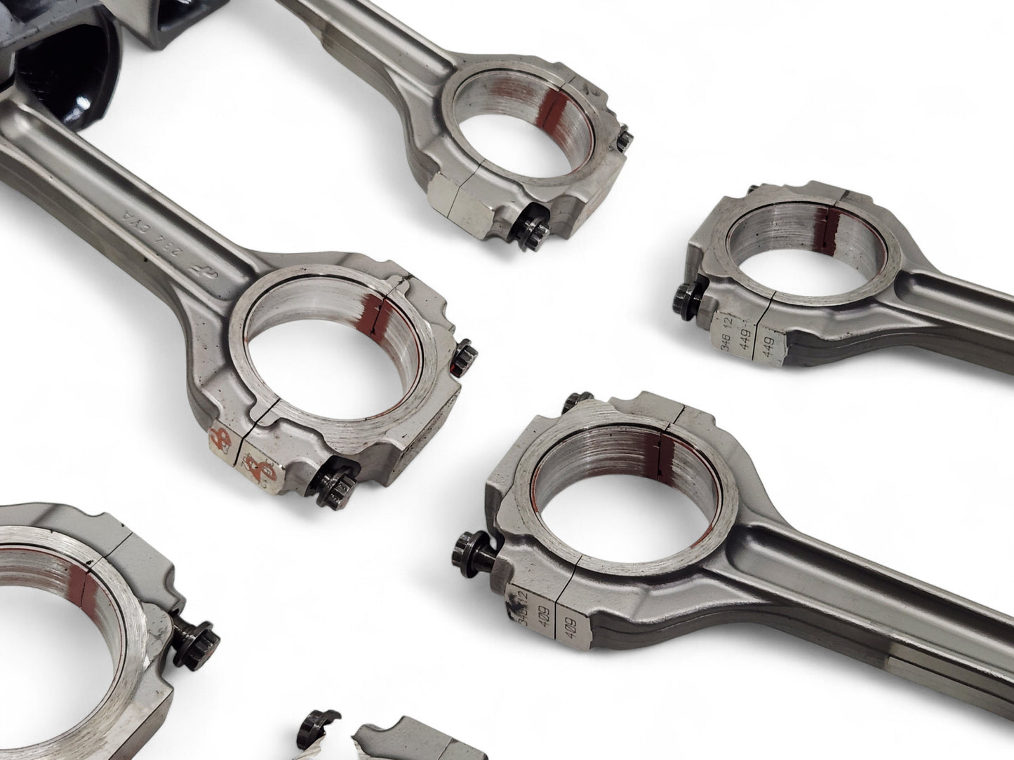 Corvette C6 Z06 LS7 7.0L Titanium Connecting Rods with Pistons Thrust Wear