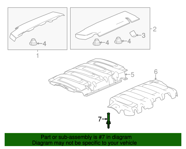Corvette Camaro Upper Intake Manifold Cover Stud OEM GM 11609688 Set of 4