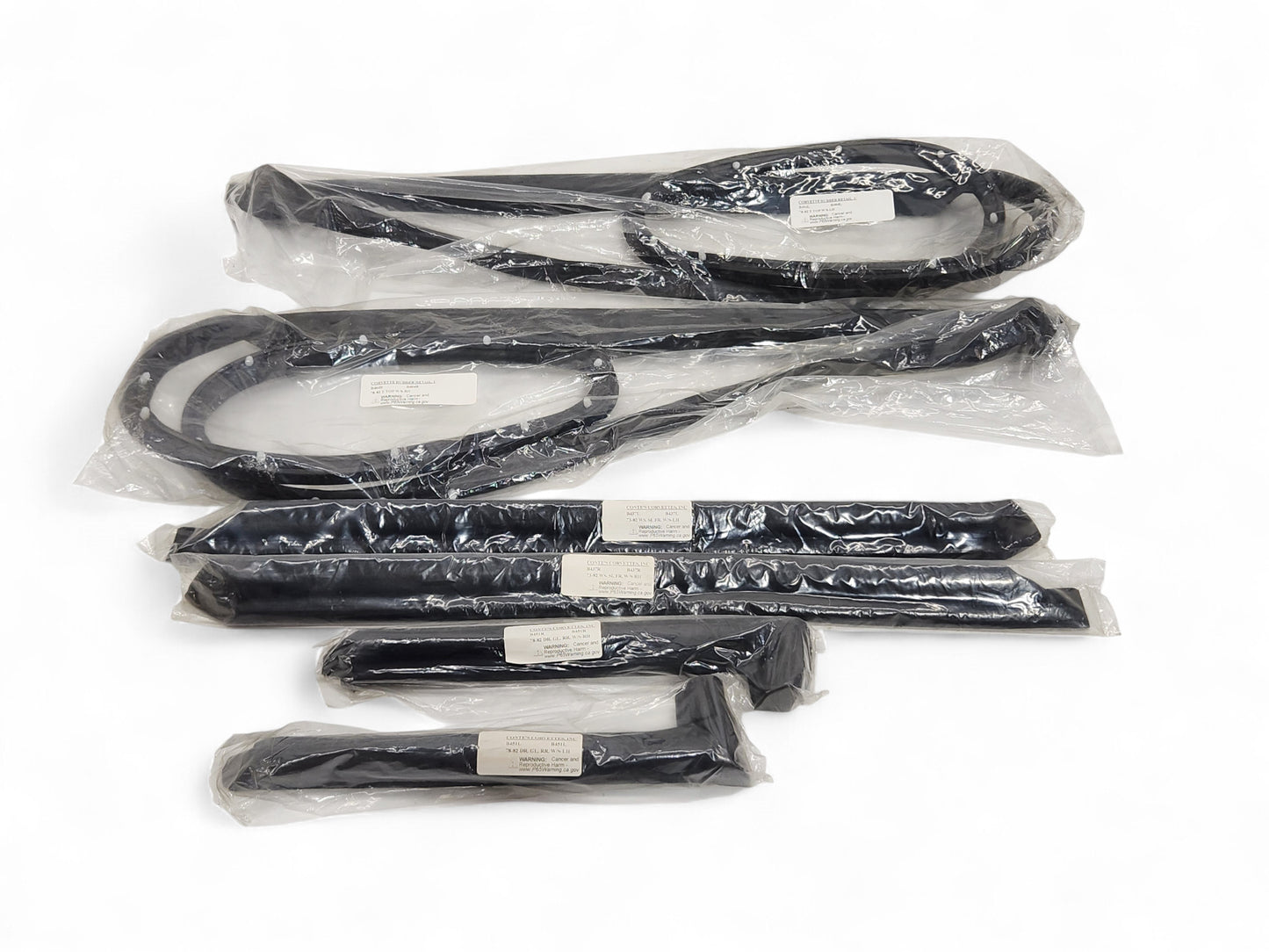 Corvette Rubber - 1978-1982 C4 T-Top Side Frame Door Glass Rear Weathers stripping