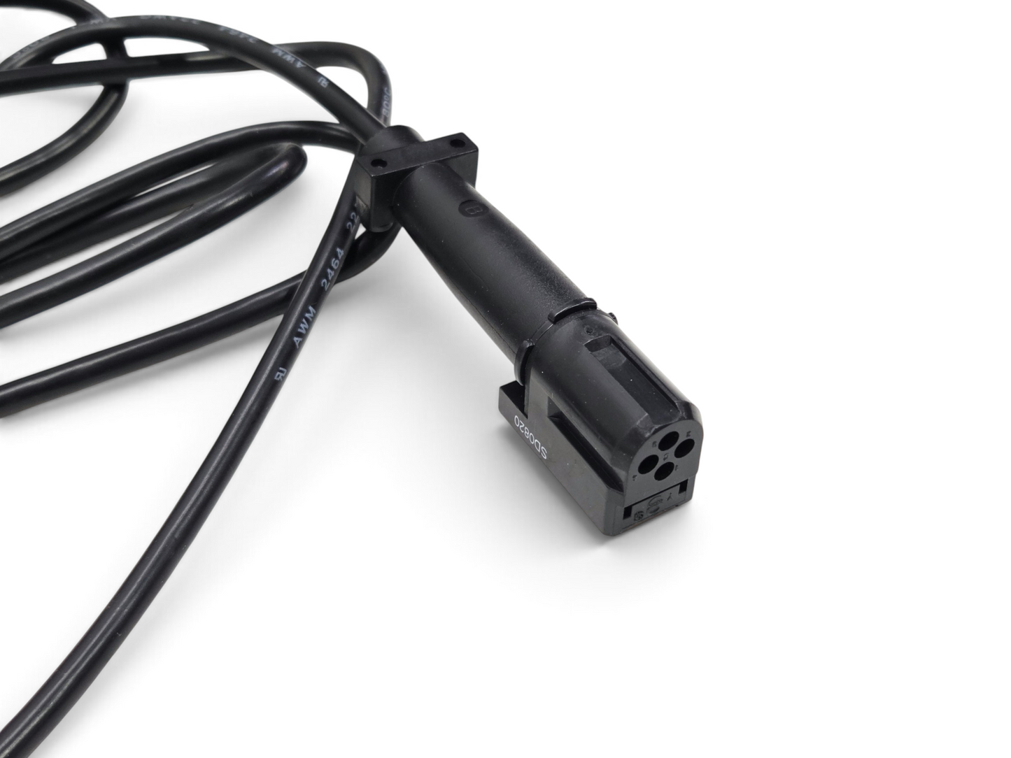 Send it Auto Parts OEM Ferrari battery charger connector cable for 458, F430, 612, 599, and California models.