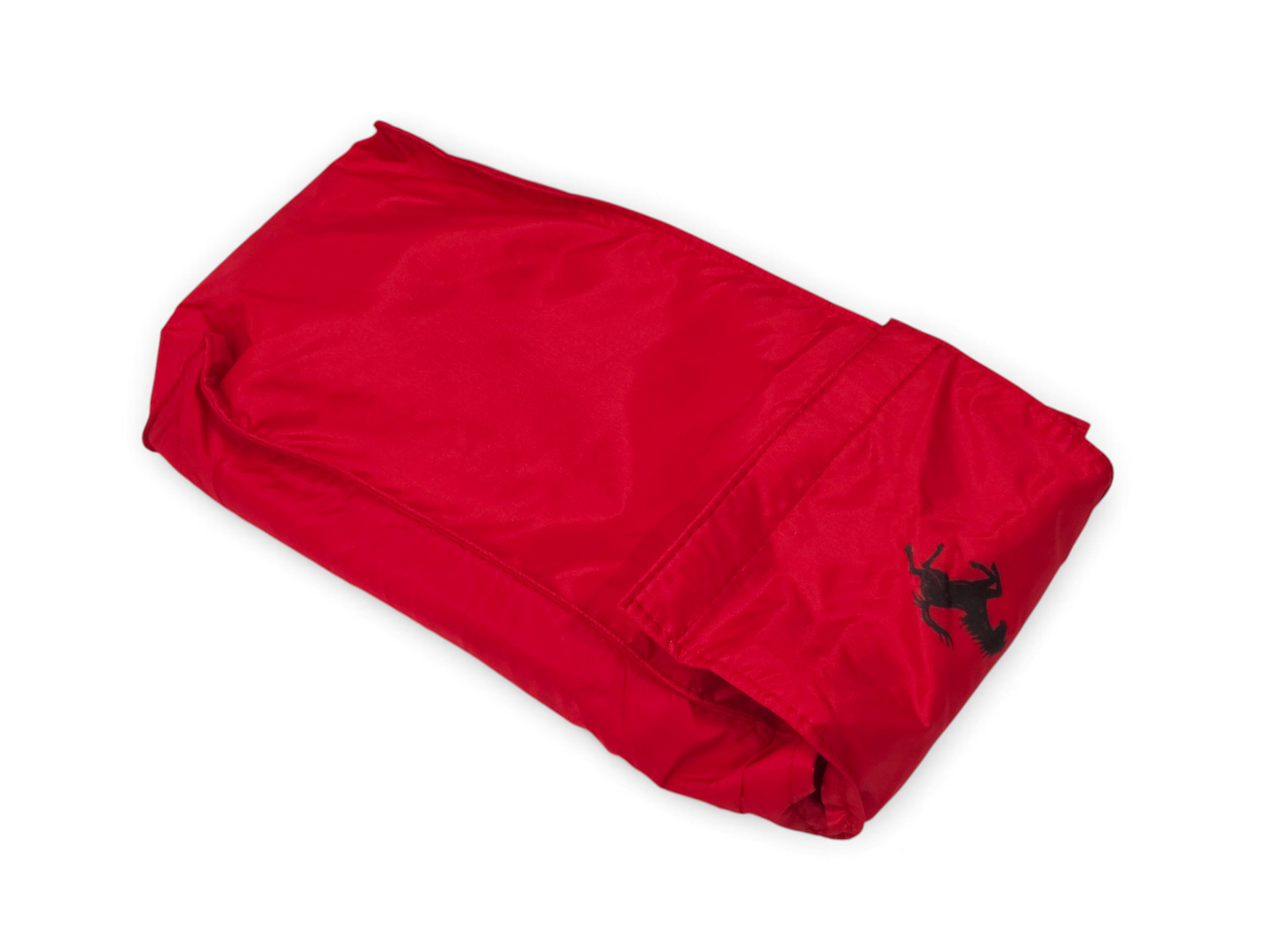 Send it Auto Parts Ferrari OEM red nylon battery charger carry case with black prancing horse logo